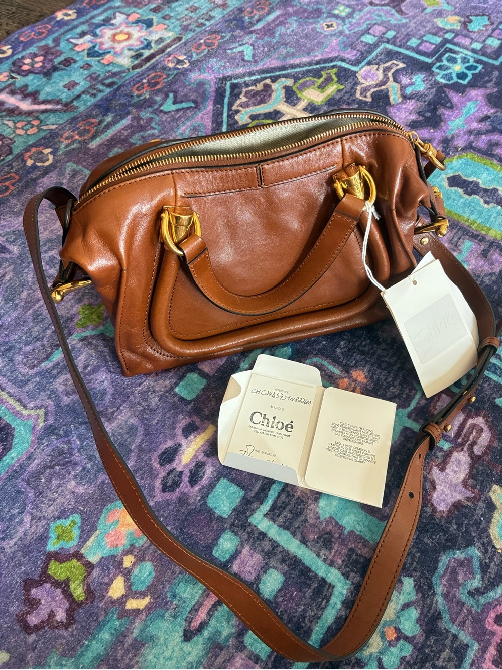 Chloé Small Pareto Bag with Gold Hardware - Picture 8 of 11